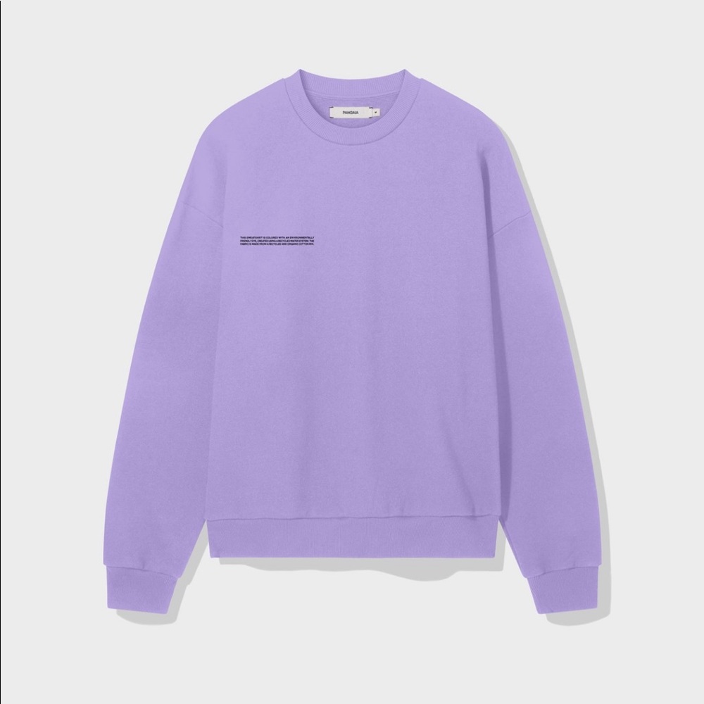 Pangaia Cotton sweatshirt—orchid purple
